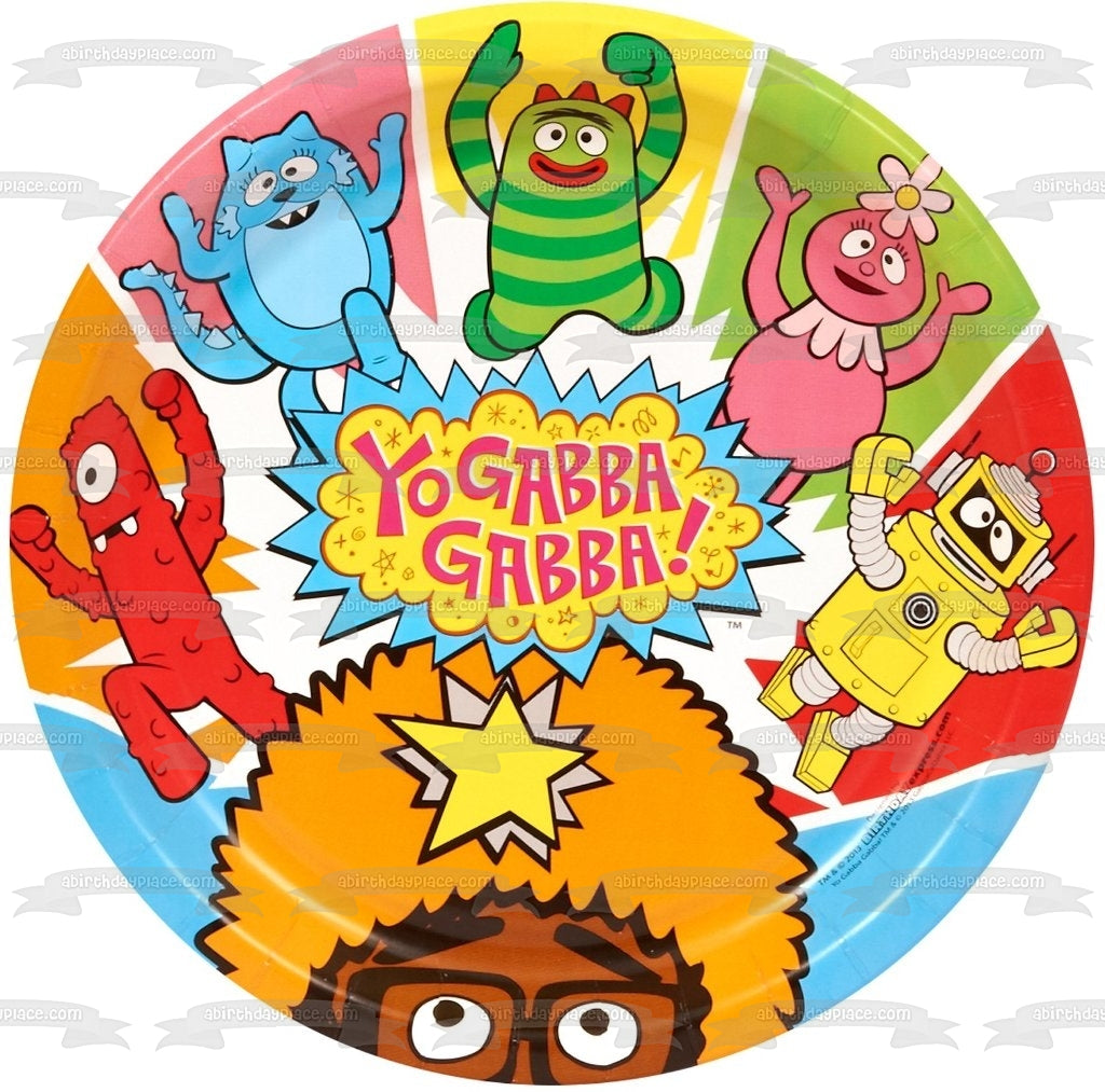 Yo Gabba Gabba Muno Foofa Brobee Toodee y Plex Imagen comestible para decoración de tarta ABPID06313 