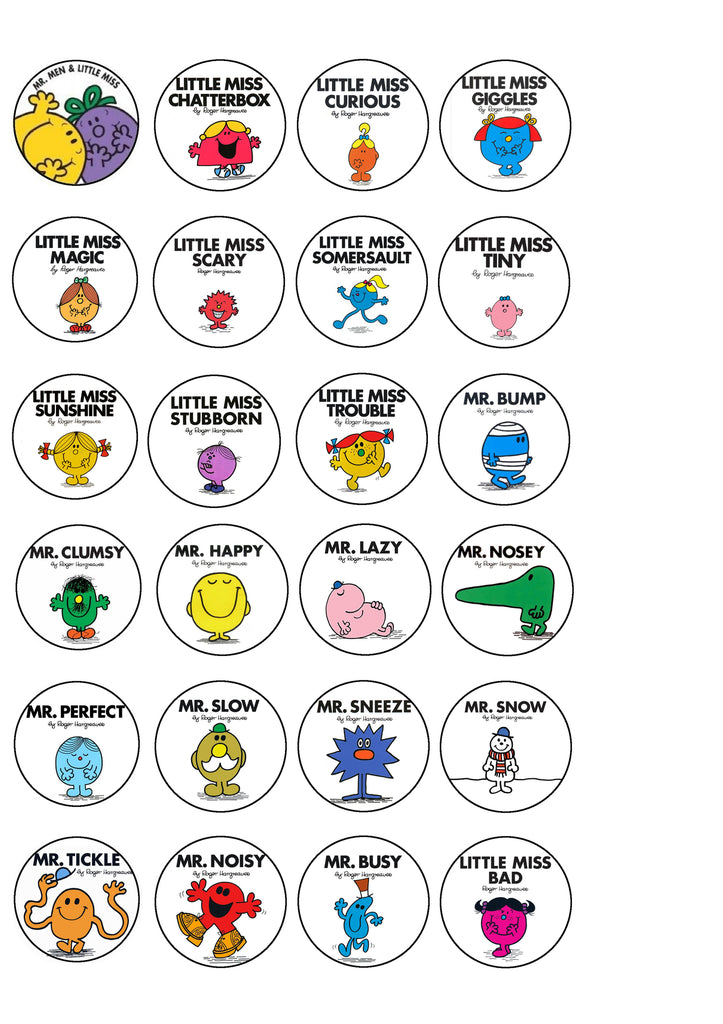 Mr. Men Little Miss Curious Little Miss Giggles Little Miss Tiny and M ...