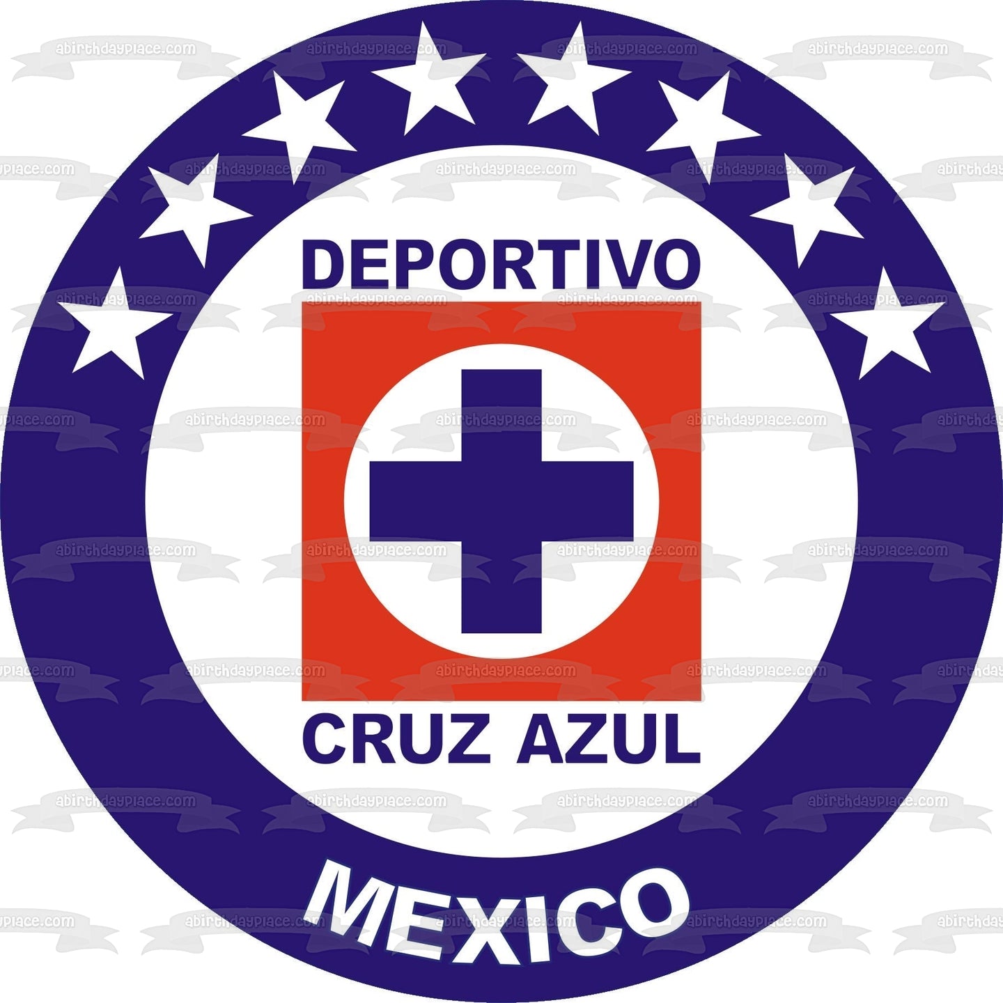 Deportivo Cruz Azul Mexico Logo Soccer Club Mexican Football Club Edible Cake Topper Imagen ABPID07186 