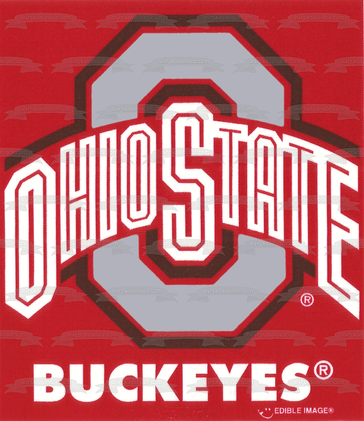 Imagen comestible para tarta con logotipo de Ohio State Buckeyes de la NCAA ABPID07312 