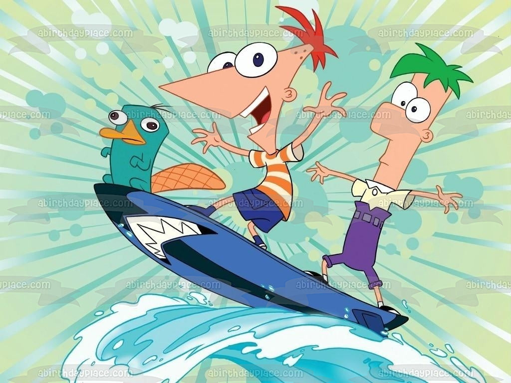 Phineas y Ferb Phineas Flynn Ferb Fletcher y Perry el ornitorrinco Ima – A  Birthday Place