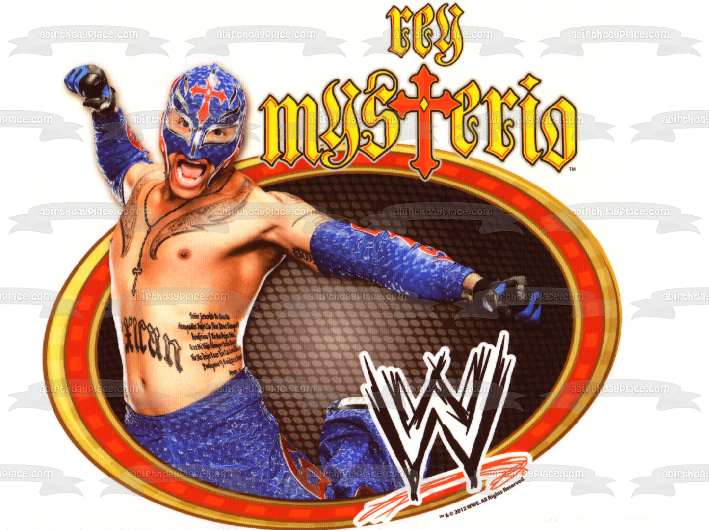 WWE World Wrestling Entertainment Rey Mysterio Edible Cake Topper Image ABPID07487