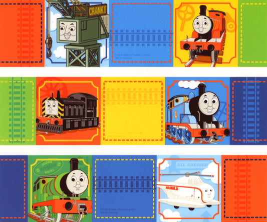 Thomas and Friends Percy Gordon James Cranky and Harold Edible Cake Topper Image Strips ABPID07497