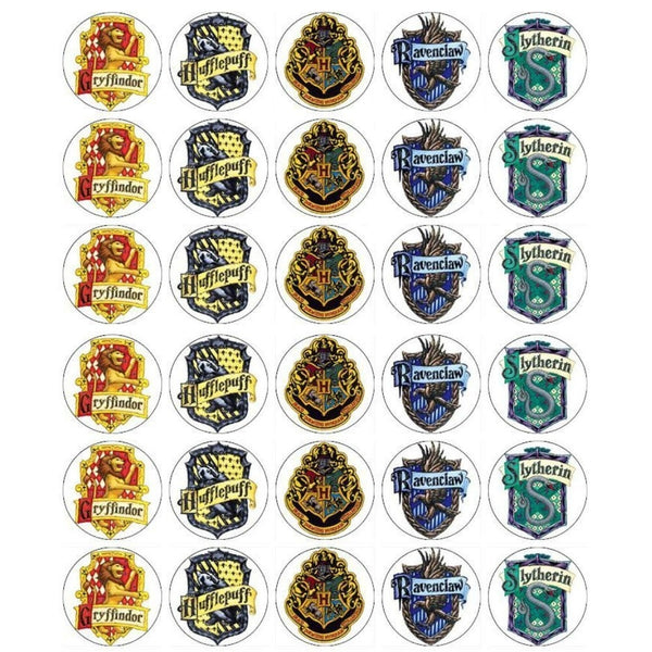 Harry Potter Hogwarts Crests Gryffindor Hufflepuff Hogwarts Emblem Rav ...