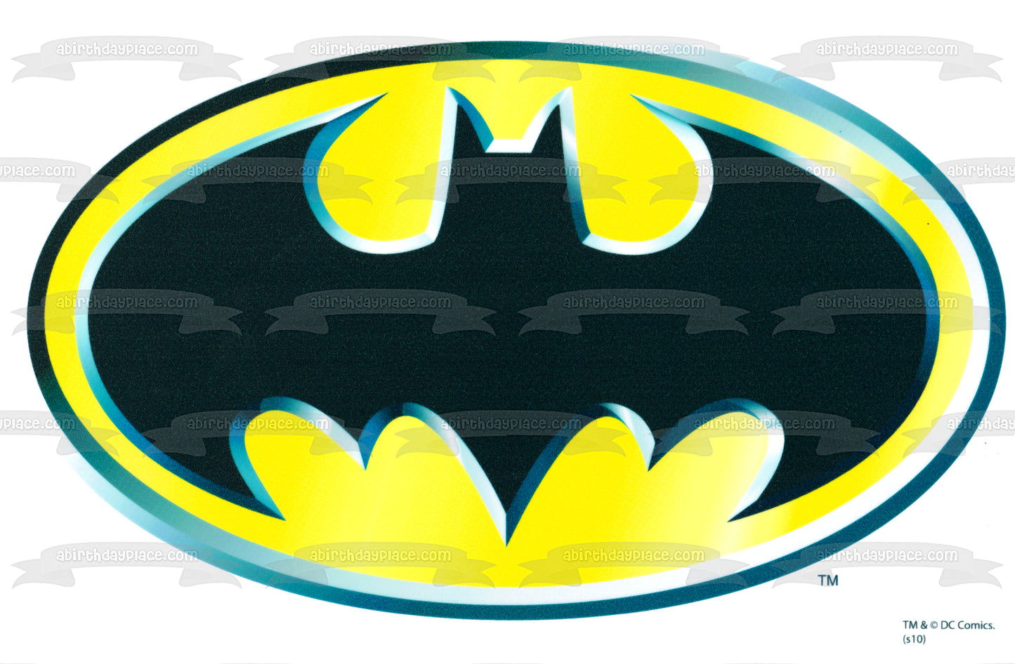 Imagen comestible para decoración de tarta con el logotipo de Batman ABPID07536 