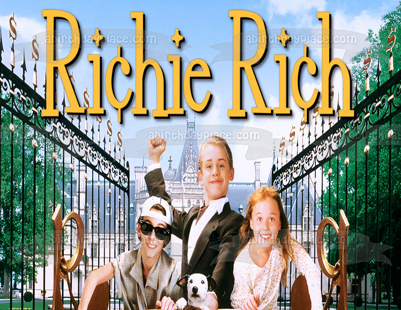 Richie Rich Movie and a Mansion Edible Cake Topper Image ABPID07545