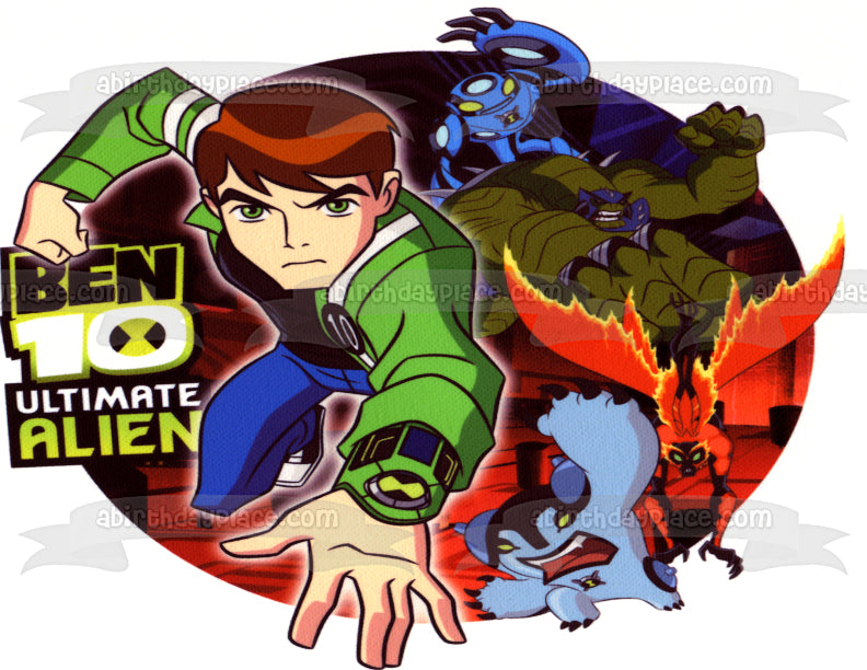 Imagen comestible para decoración de tarta de Ben 10 Ultimatrix Aliens ABPID07617 