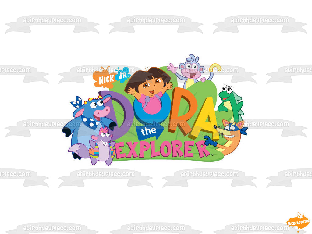 Dora la Exploradora Botas Swiper Tico Benny Isa Imagen comestible para decoración de tarta ABPID07798 