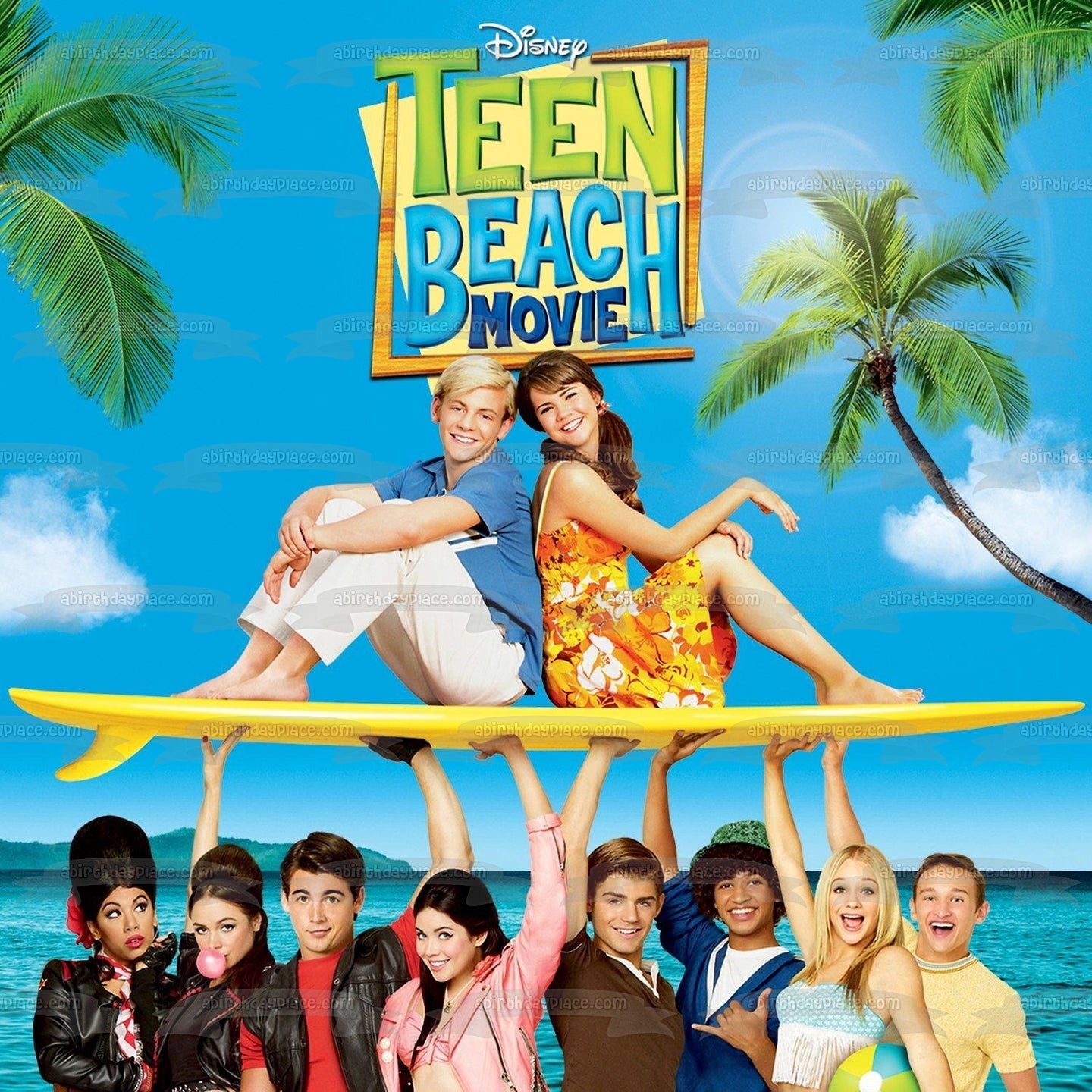 Teen Beach Movie Butchy Giggles Tanner Seacat - Adorno comestible para tarta, imagen ABPID07853 