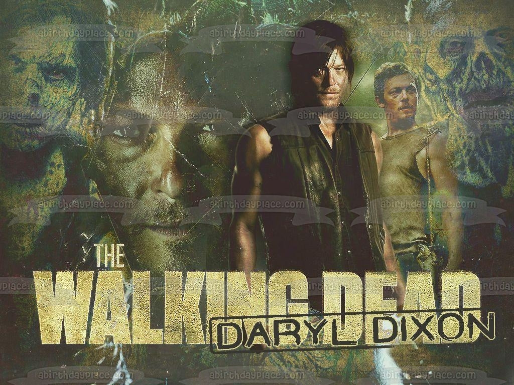 Imagen comestible para decoración de tarta de Daryl Dixon de The Walking Dead ABPID07859 