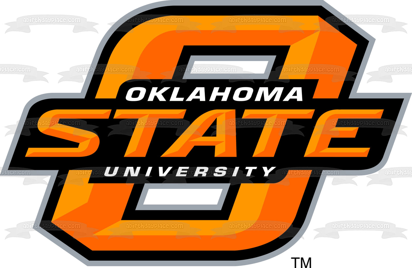 Oklahoma State University Cowboys Logo Edible Cake Topper Image ABPID08066