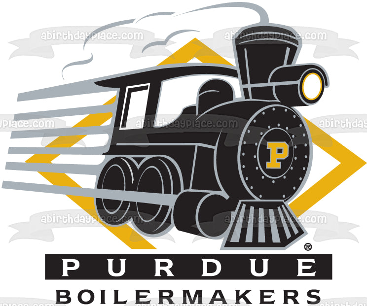 Imagen comestible para decoración de tarta con el logotipo de Purdue Boiler Makers ABPID08112 