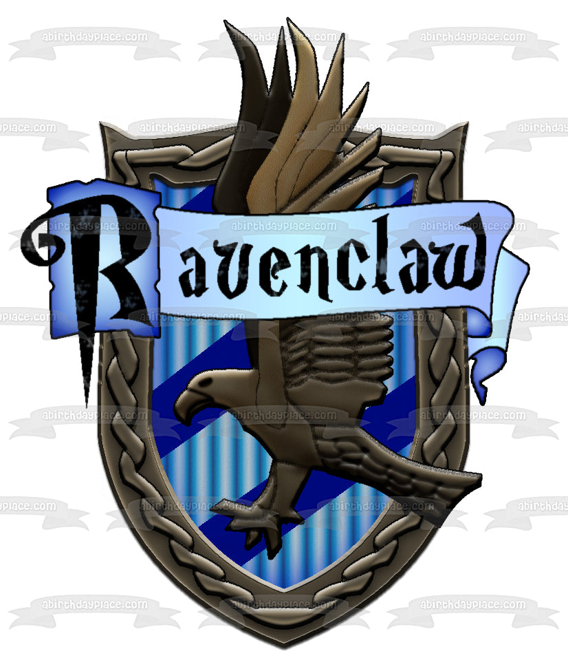 Imagen comestible para decoración de tarta con escudo de Ravenclaw de Harry Potter ABPID08134 