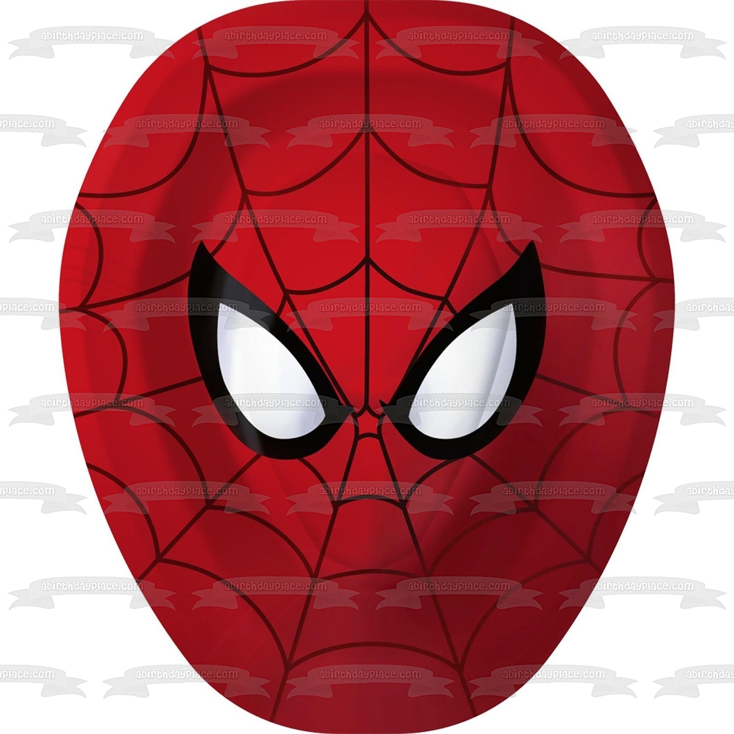 Spider-Man Face Edible Cake Topper Image ABPID08217