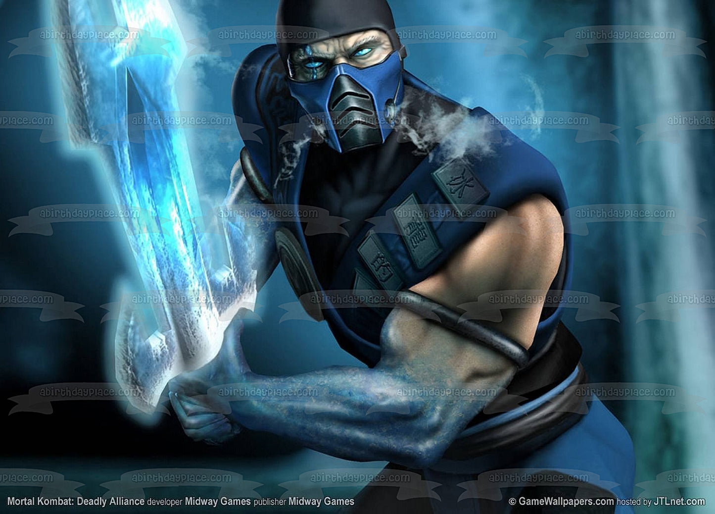 Imagen comestible para tarta de Mortal Kombat Sub-Zero Ice Sword ABPID08290 