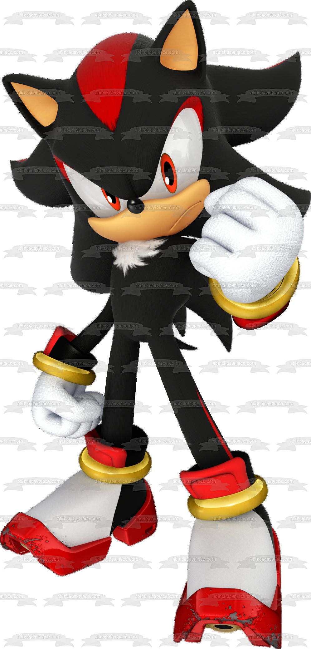 Shadow the Hedgehog Sonic the Hedgehog Edible Cake Topper Image ABPID08330