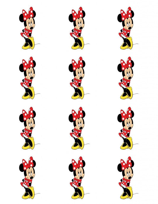 Disney Minnie Mouse Edible Cupcake Topper Images ABPID08460