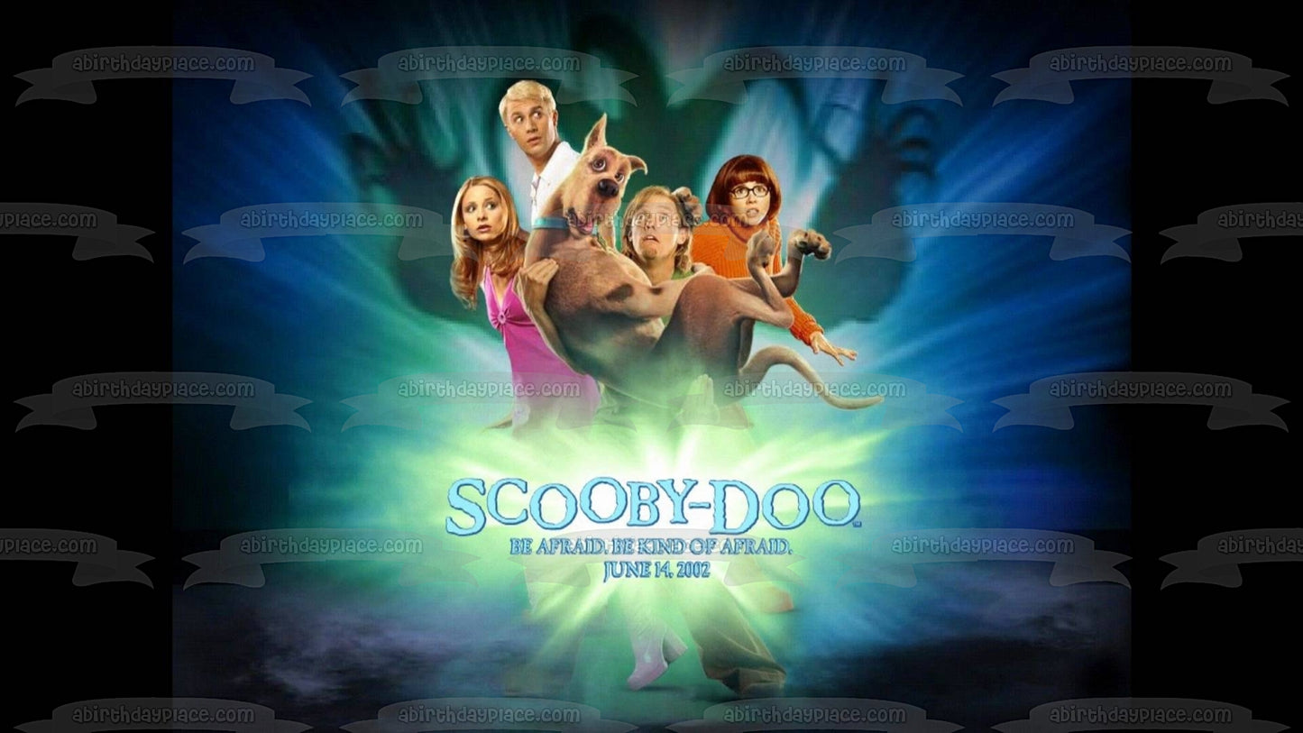 Scooby-Doo Be Afraid Be Kind of Afraid Shaggy Velma Daphne Fred Imagen comestible para decoración de tarta ABPID08491 