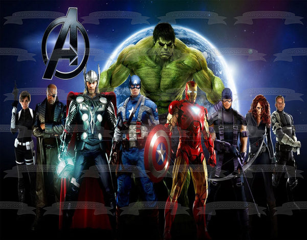 Marvel Avengers Captain America The Hulk Iron Man Thor Black Widow Cli ...