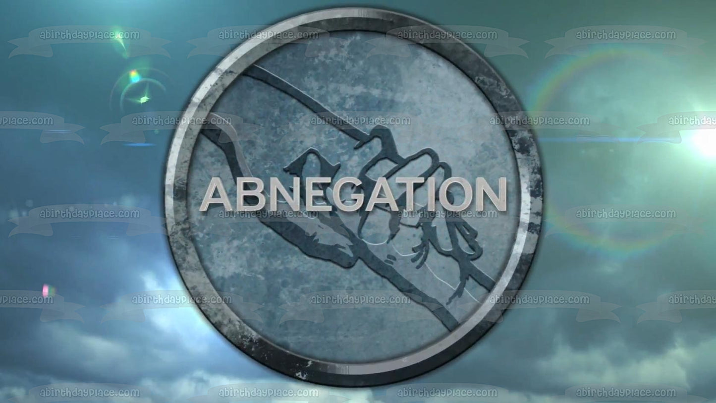 Divergent Abnegation Emblem Hands Holding Edible Cake Topper Image ABPID08834