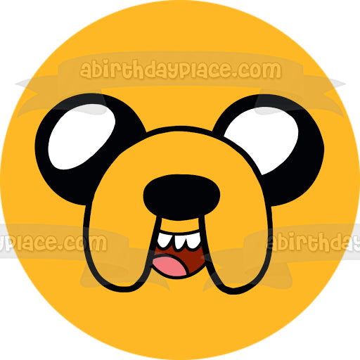 Adventure Time Jake the Dog Edible Cake Topper Image ABPID08968