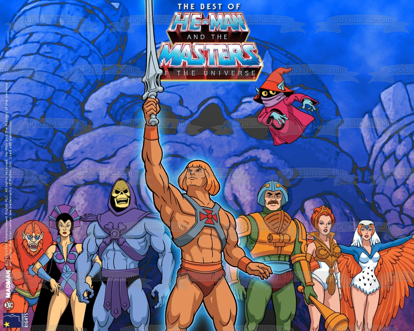 Lo mejor de He-Man y los Maestros del Universo Imagen comestible para decoración de tarta ABPID09096 