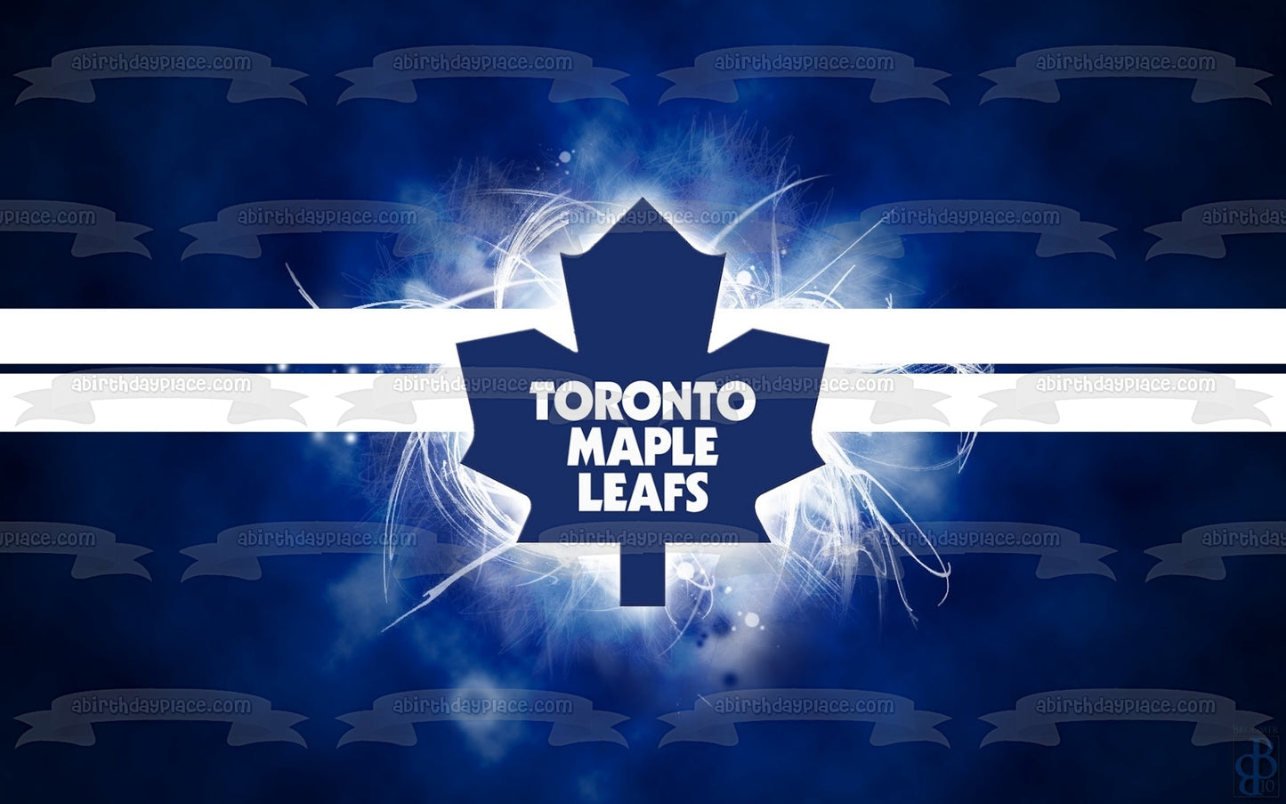 Toronto Maple Leafs Logo Equipo profesional de hockey sobre hielo Toronto Ontario Imagen comestible para tarta ABPID09176 