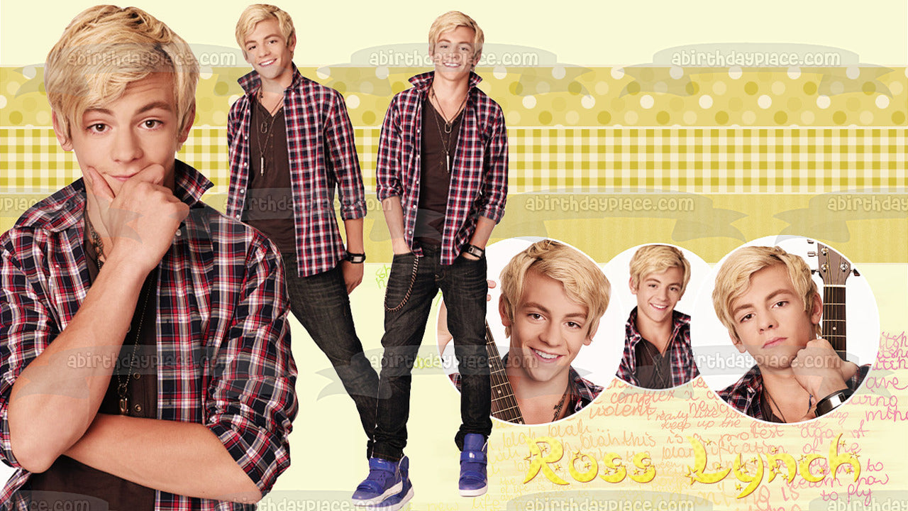 Disney Austin & Ally Ross Lynch Edible Cake Topper Image ABPID09243