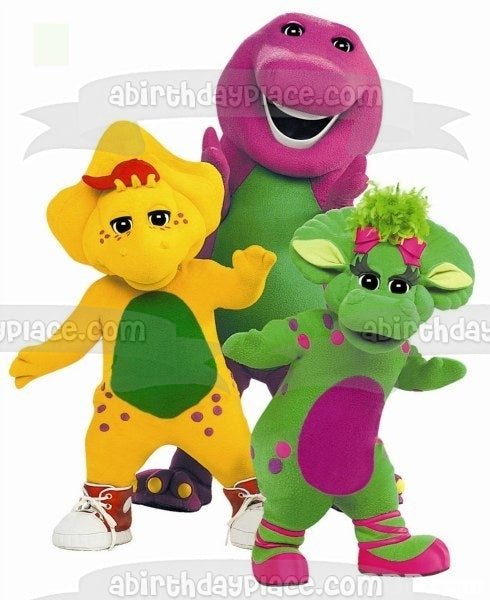 Barney el dinosaurio Super Dee Duper decoración comestible para tarta imagen ABPID09288 