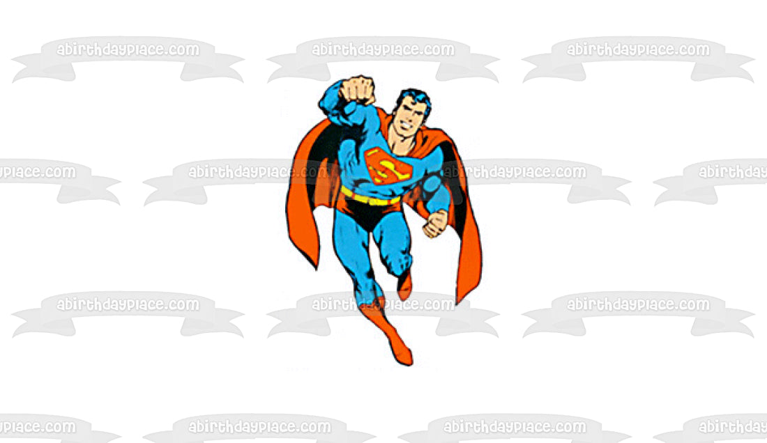 Superman DC Comics Hovering Air Edible Cake Topper Image ABPID09355