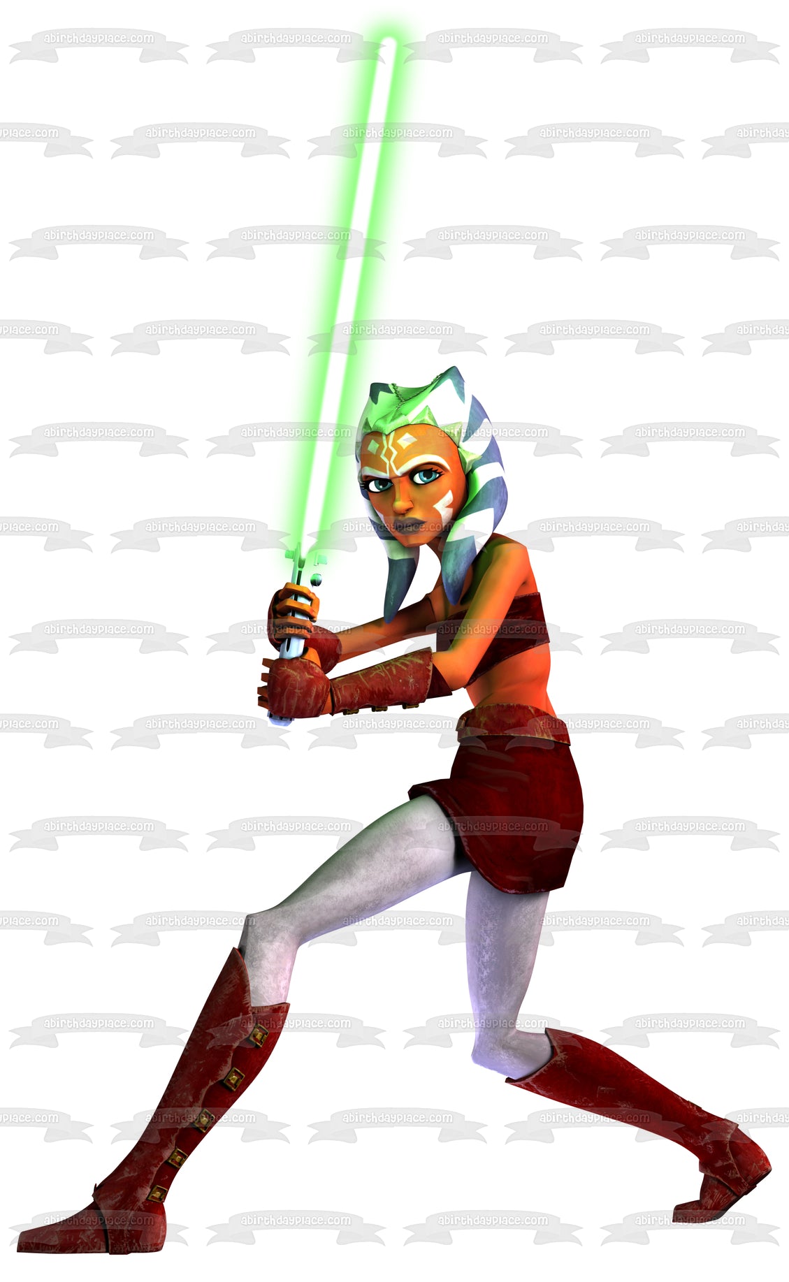 Star Wars Ahsoka Tano Snips Jedi Padawan Clone Wars Rebels Imperio Galáctico Decoración comestible para tarta imagen ABPID09413 