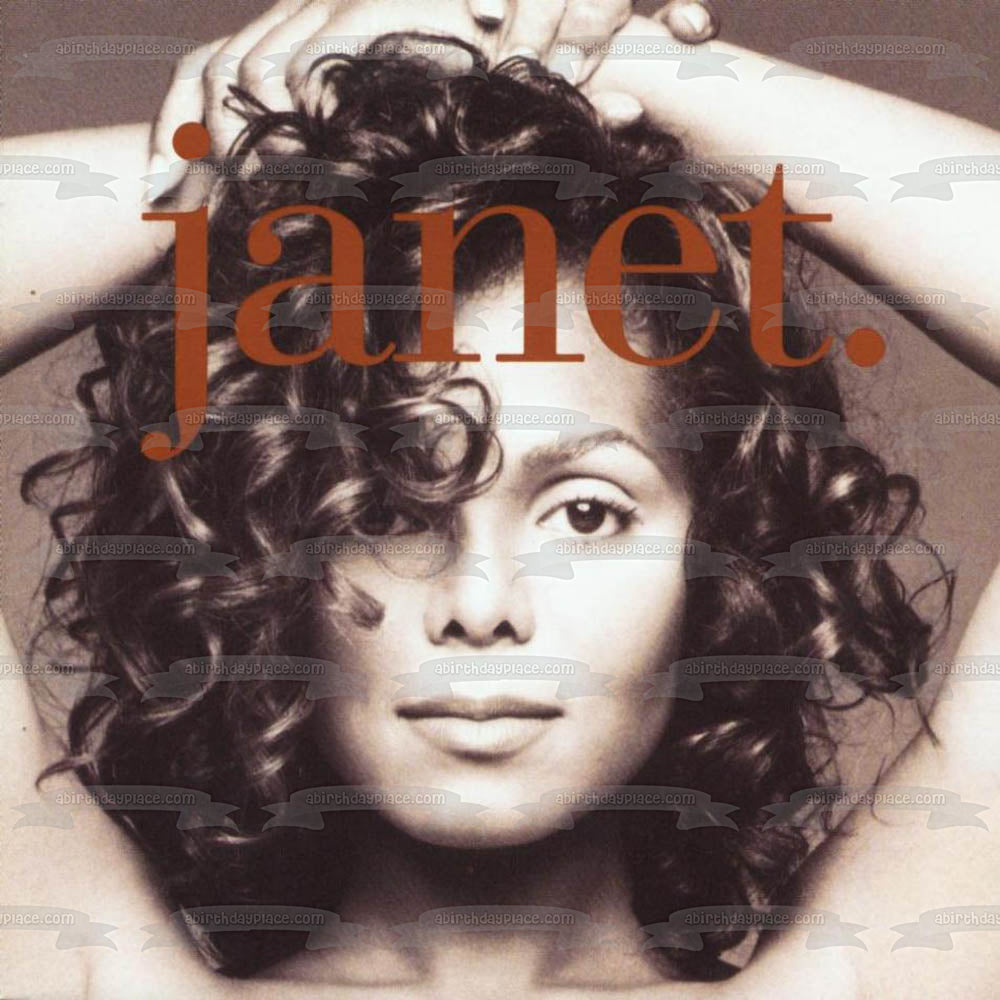 Imagen comestible para tarta de cantante de música Janet Jackson ABPID09919 