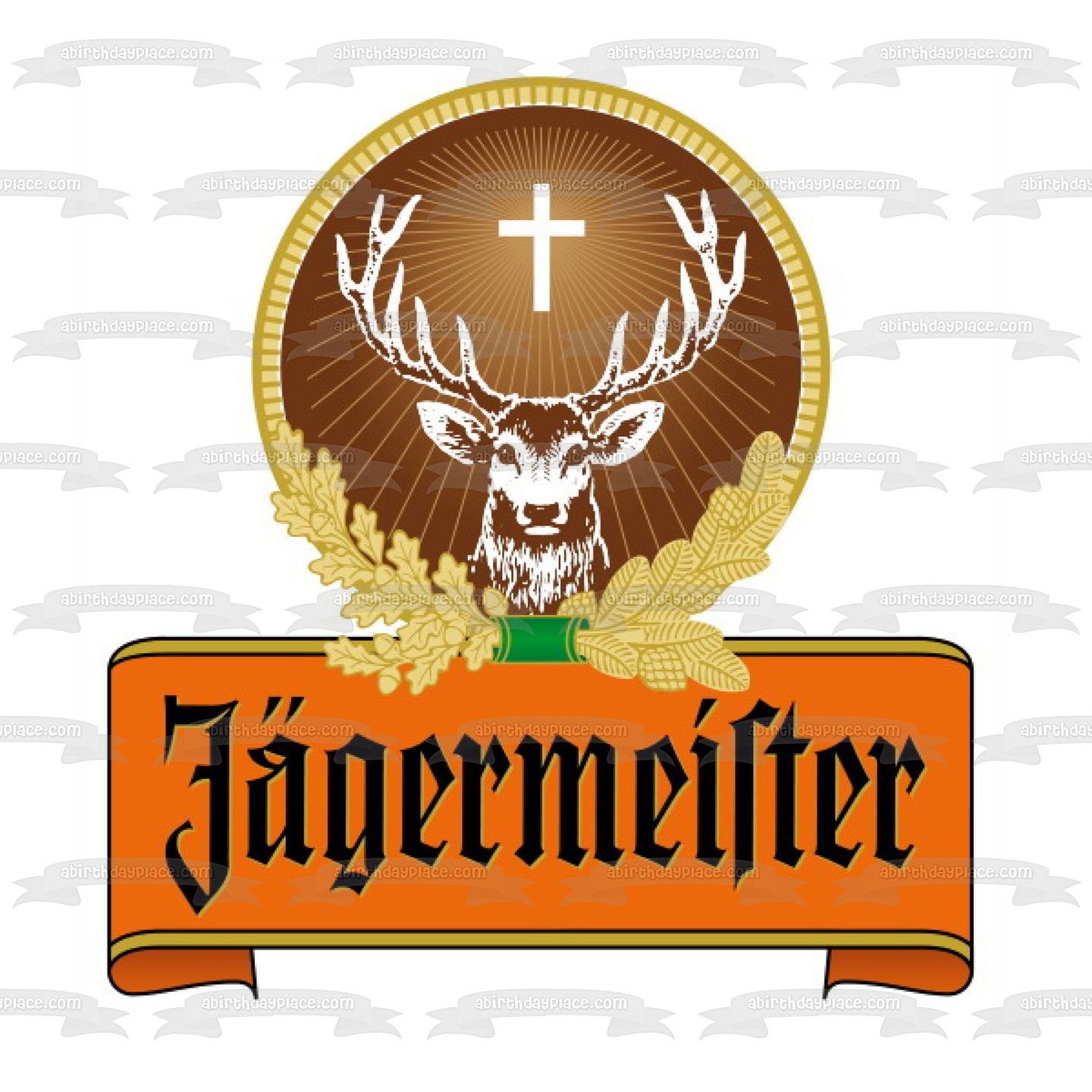 Jagermeister Logo Edible Cake Topper Image ABPID10038