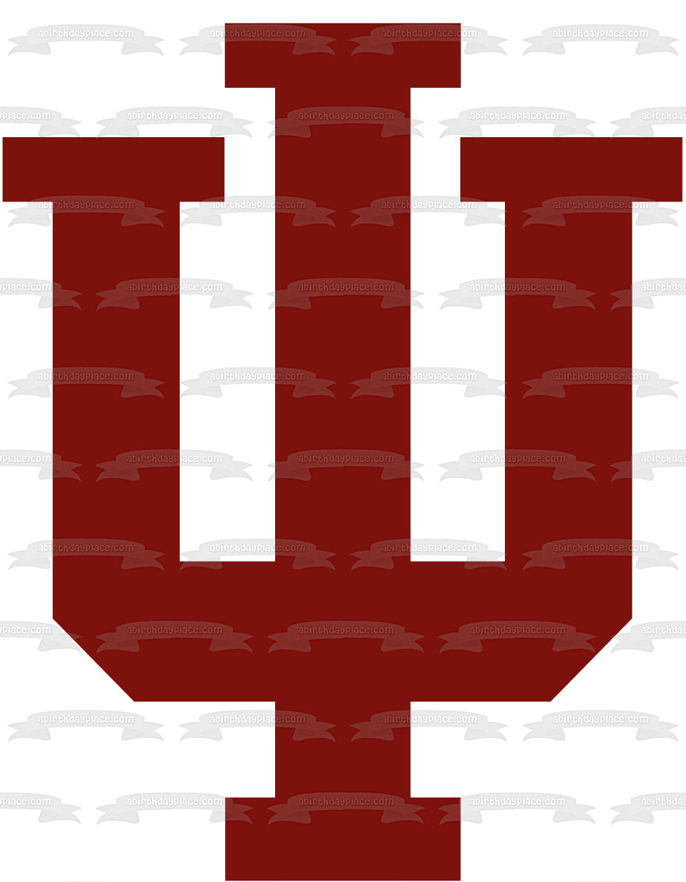 Indiana University Logo NCAA Edible Cake Topper Image ABPID10132