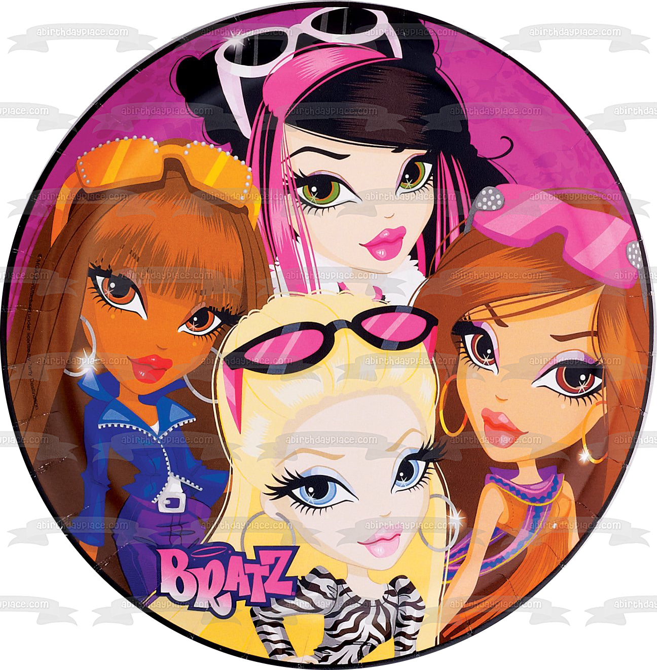 Bratz Cloe Sasha Jade Yasmine Imagen comestible para decoración de tarta ABPID10268 