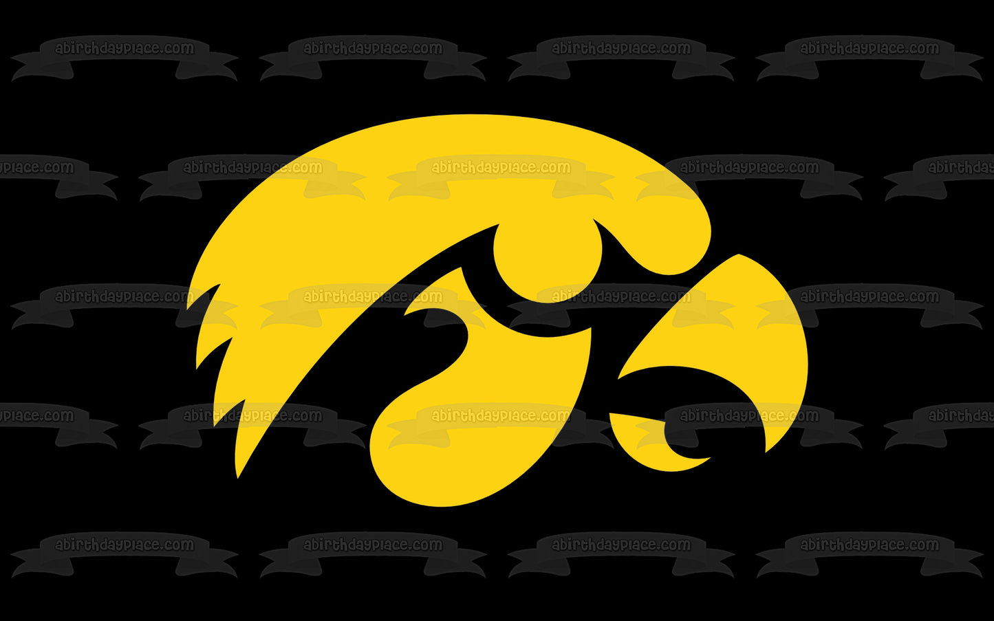 Imagen comestible para tarta con logotipo de Iowa Hawkeyes NCAA ABPID10286 