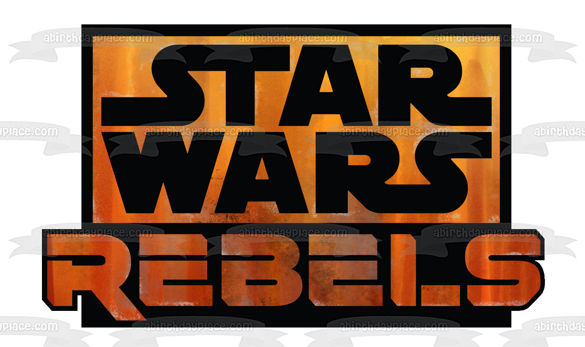 Star Wars Rebels Logo Edible Cake Topper Image ABPID10914