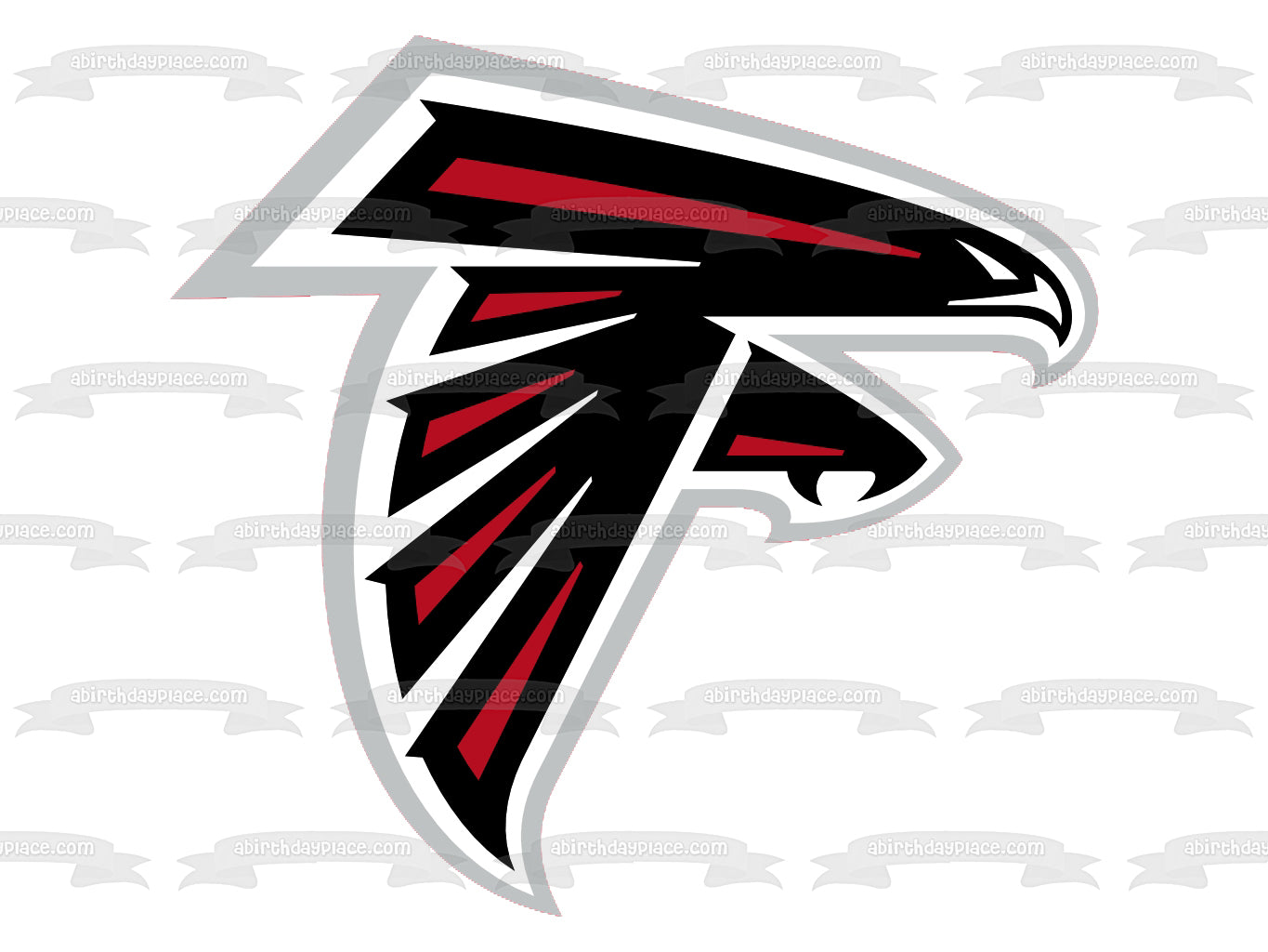 Imagen de decoración comestible para tarta de fútbol con logotipo de la NFL de los Atlanta Falcons ABPID11324 