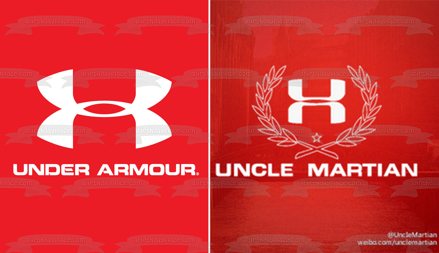 Under Armour Uncle Martain Logos Edible Cake Topper Image ABPID11338