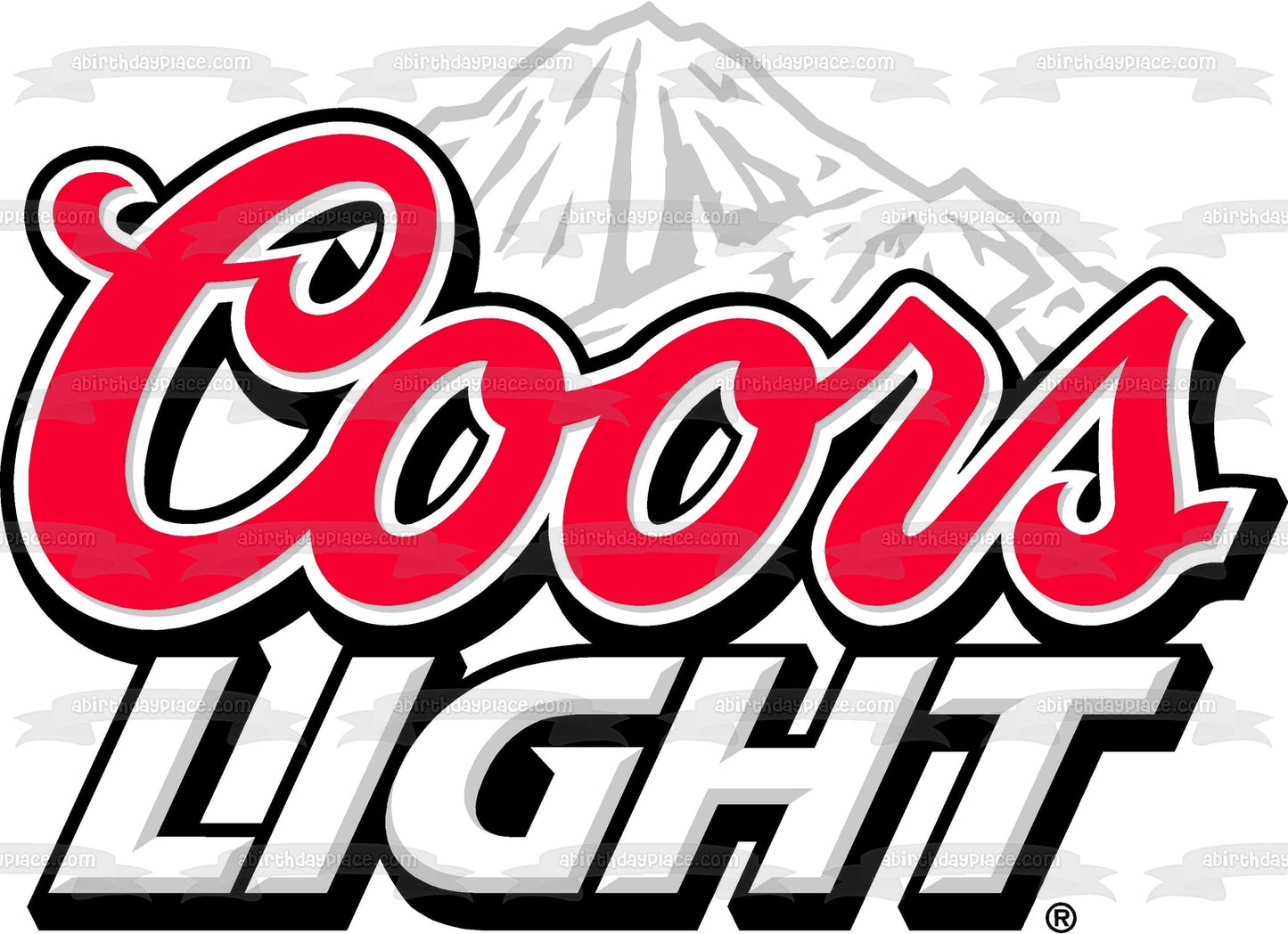 Imagen comestible para decoración de tarta Coors Light Loto White Mountain ABPID11382 