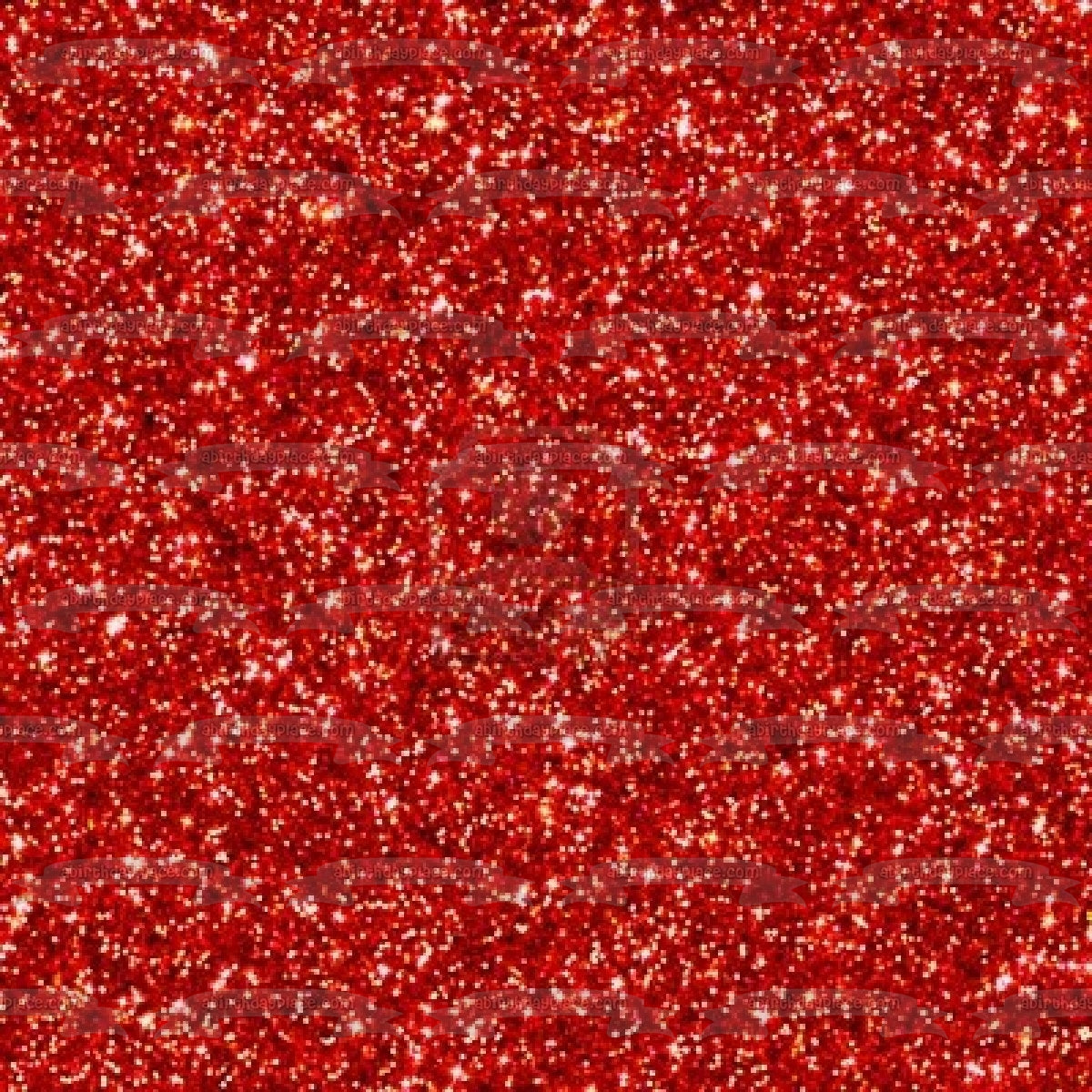 Red Sparkly Pattern Background Edible Cake Topper Image ABPID11687