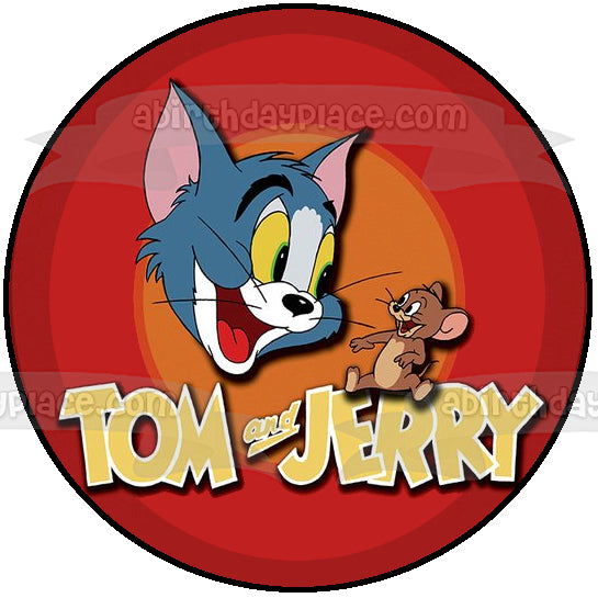 Tom y Jerry Imagen del título de apertura B Imagen comestible para decoración de tarta ABPID12016 