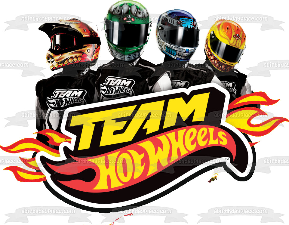 Team Hot Wheels Brandon Gage Rhett Wyatt Edible Cake Topper Image ABPID12117