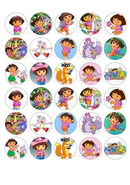 Dora the Explorer Boots Tico Backpack Map Edible Cupcake Topper Images ABPID12196