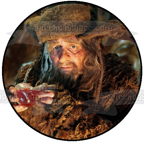 El Hobbit La desolación de Smaug Mago Radagast el adorno comestible para tarta marrón Imagen ABPID12245 