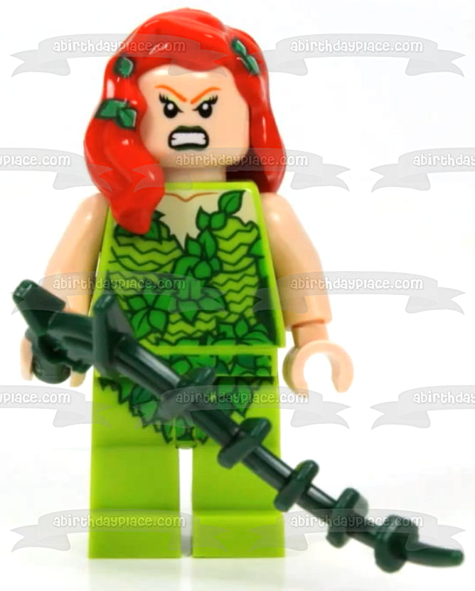 Figura decorativa comestible para tarta LEGO de Marvel, superhéroe Hera Venenosa, imagen ABPID12283 