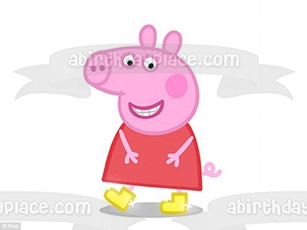 Peppa Pig Edible Cake Topper Image ABPID12350