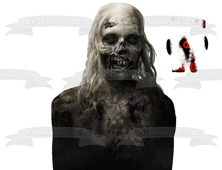 The Walking Dead Zombie Edible Cake Topper Image ABPID12400