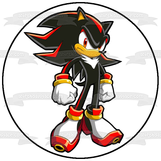 Imagen comestible para decoración de tarta de Sonic the Hedgehog Shadow the Hedgehog ABPID12422 