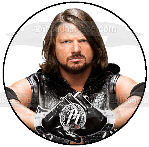 WWE World Wrestling Entertainment Aj Styles Edible Cake Topper Image ABPID12469